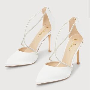 Lulus white heels